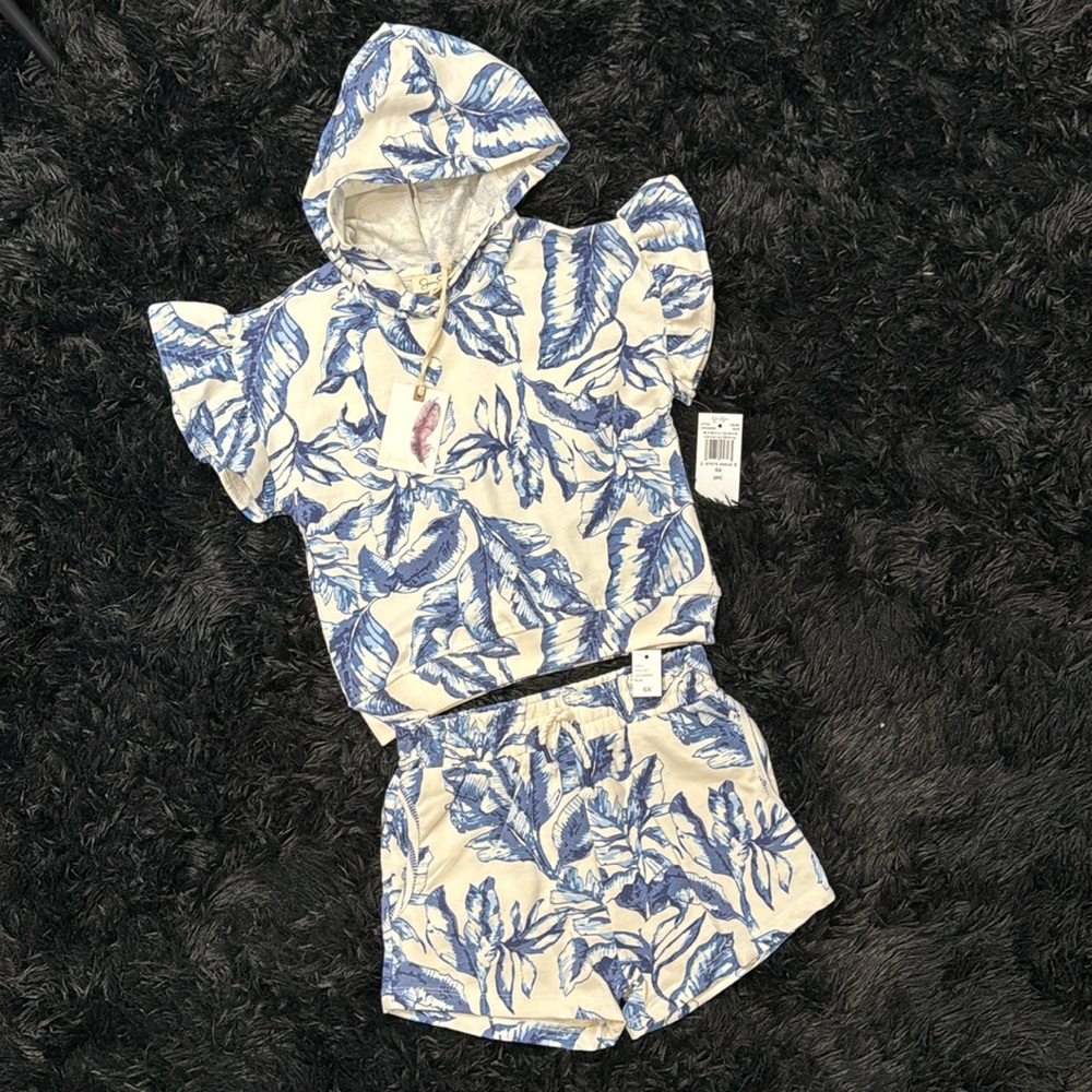 💜💝Host-Pick🛍️🌟 Jessica Simpson Little Girls 6X Top & Short Set💜🌟